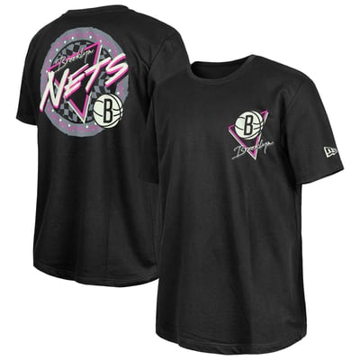  Brooklyn Nets New Era Glow-in-the-Dark T-Shirt - Black
